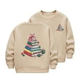thumbnail image 2 of Cowsor Girls Sweatshirts Kids Cute Graphic Crewneck Pullover Tops Xmas Long Sleeve Holiday Shirts, 2 of 5