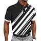 thumbnail image 2 of Blusa y camisa de manga corta con cuello vuelto para hombre, blusa informal con botones y estampado geométrico, blusa de manga corta con cuello vuelto para hombre, 2 of 5
