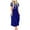 Blue, variant on Elainilye Fashion Womens Dress Casual Short Sleeve Round Neck Solid Ladies Dress with Pockets,Black