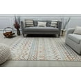 thumbnail image 5 of Mason Brooks Ryder KN40A Festive Brilliance Moroccan Tribal White Area Rug, 2'6" x 8', 5 of 9