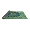 thumbnail image 2 of Ahgly Company Indoor Rectangle Medallion Turquoise Blue Traditional Area Rugs, 3' x 5', 2 of 4