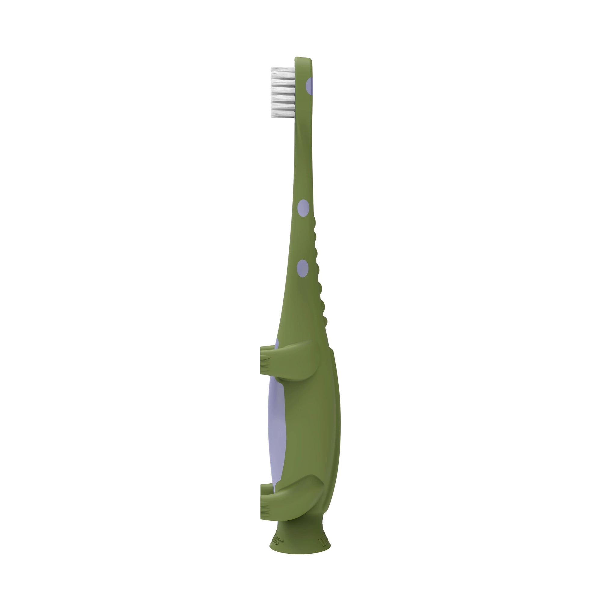 Dr. Brown's Baby & Toddler Training Toothbrush with Soft Bristles, Green Dinosaur, 1-4 Years, 1 Pack