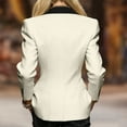 thumbnail image 4 of RXMEKW Slim Lapel Blazer for Women Long Sleeve Button Front Office Jacket for Work Solid Color, 4 of 7