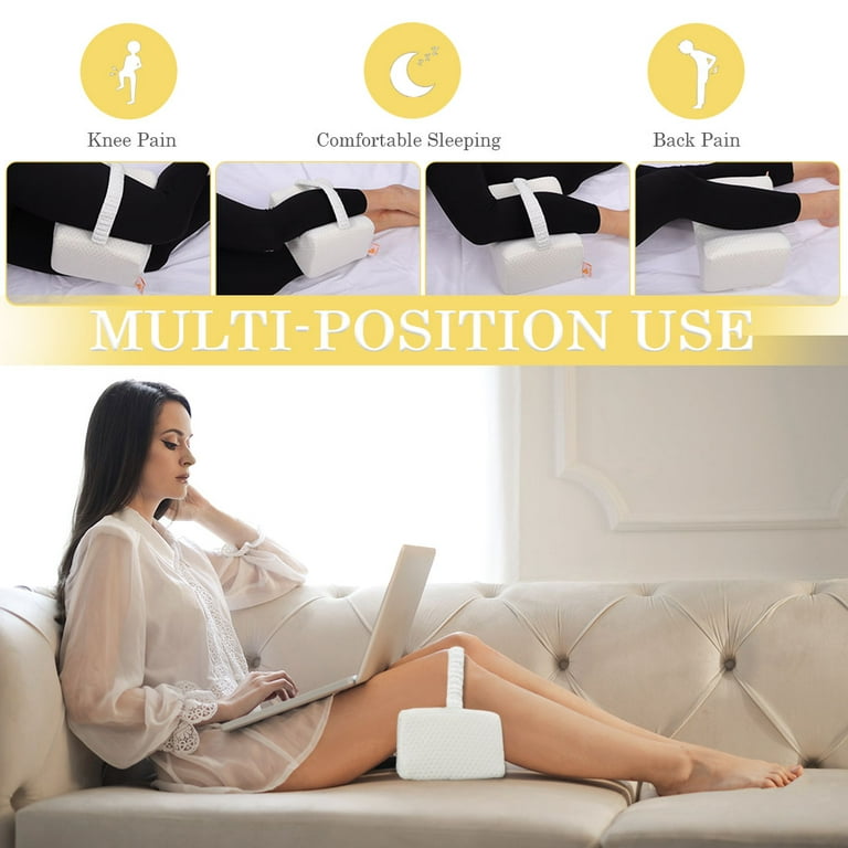 Memory Foam Contour Knee Cushion Leg Pillow Support for Side Sleeping Beige Walmart