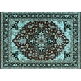 thumbnail image 1 of Ahgly Company Indoor Rectangle Oriental Light Blue Industrial Area Rugs, 2' x 5', 1 of 4