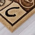 thumbnail image 5 of Brown Bear Wildlife Nature Paw Prints Fishing Rod Area Rug (3' 9" x 5' 1"), 5 of 6