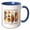 Blue/White, variant on 3drose, Let the Colors of Fall Inspire You. Fall into the Season of Warmth, 11oz Mug