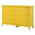 thumbnail image 2 of Hammond 10-Drawer Yellow Double Dresser (39 in. X 18 in. X 58 in.), 2 of 5
