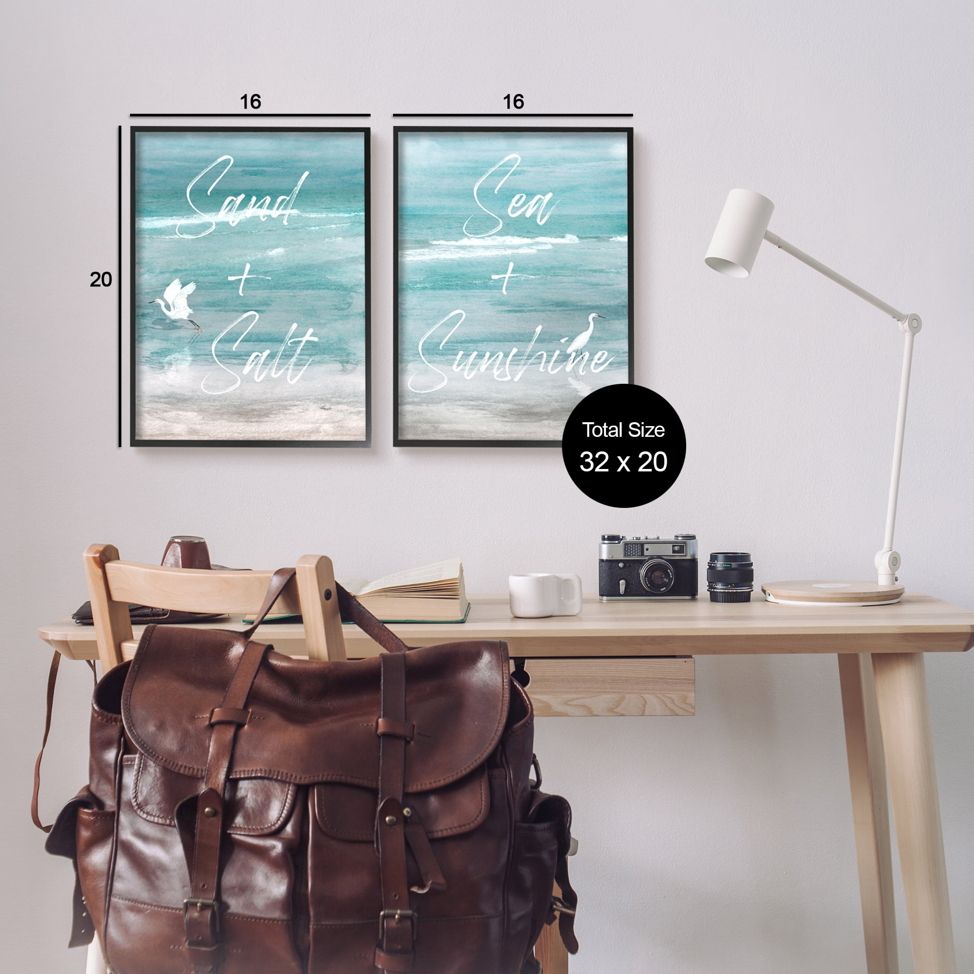 Stupell Industries Coastal Beach Phrases Animals & Insects Painting Black Framed Art Print Wall Art, 16 x 20