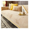 thumbnail image 6 of Super Soft Velvet Chaise Lounge Sofa Mat Cover Leaves Jacquard Sofa Towel Covers Anti-Slip Corner Couch Cover for Living Room, 6 of 7