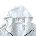 thumbnail image 5 of Mens Rain Jackets Waterproof Raincoats with Zipper Pockets and Hood Lightweight Long Sleeve Zip Up Solid Color Breathable Hiking Outerwear Jacket, 5 of 8