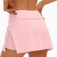 thumbnail image 3 of ABATAB Tennis Shorts for Women Low Waisted 2 in 1 Yoga Golf Shorts Side Splits Workout Athletic Trendy Golf Skort, 3 of 6
