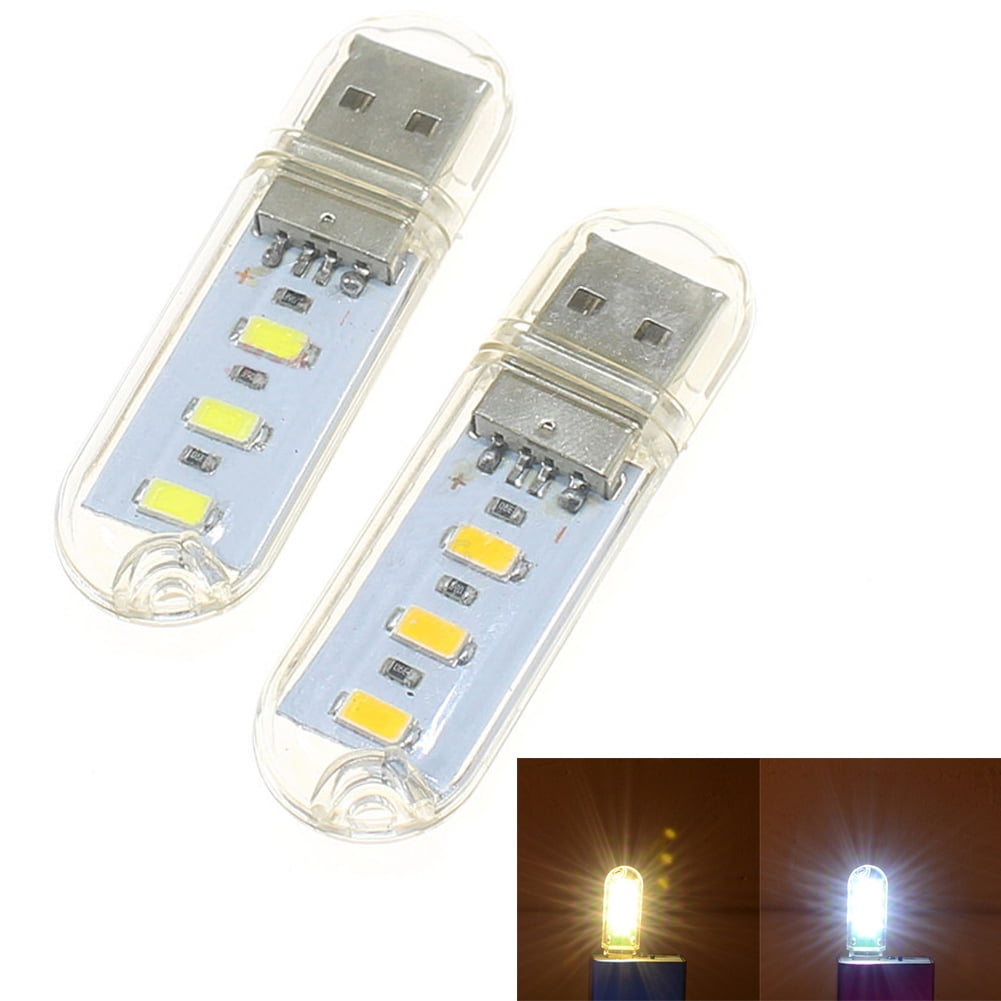 Safego 10X Mini USB LED Power Low Light Pocket Card Lamp Portable Night Lamp 