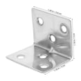 thumbnail image 2 of unbranded 10Ud Soportes De Ángulo En L De Inoxidable Para Muebles Con Tornillos Soporte Resistente Para Hogar, 2 of 8
