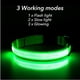thumbnail image 3 of Collar luminoso recargable por USB para perros pequeños y grandes, Collar de seguridad para mascotas con luz nocturna y Led brillante ajustable, 3 of 4