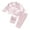 Pink, variant on SUNSIOM Kids Unisex Girls Boys Pajamas Set Stripe Long Sleeve Shirts Tops Long Pants 2 Pcs Lounge Suit Sleepwear