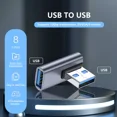 thumbnail image 3 of Hoibon USB 3.1 90 Degree Adapter Right Angle USB A Male to Female USB 3.1 Adapter For PC Laptop,USB A Car Charger, Power Bank and Most USB Devices - 2 Pcs, 3 of 3