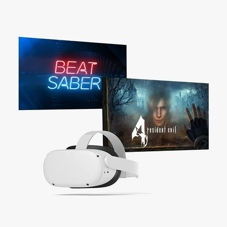 Meta Quest 2 Resident Evil 4 bundle with Beat Saber 128 GB Advanced All-In-One Virtual Reality Headset