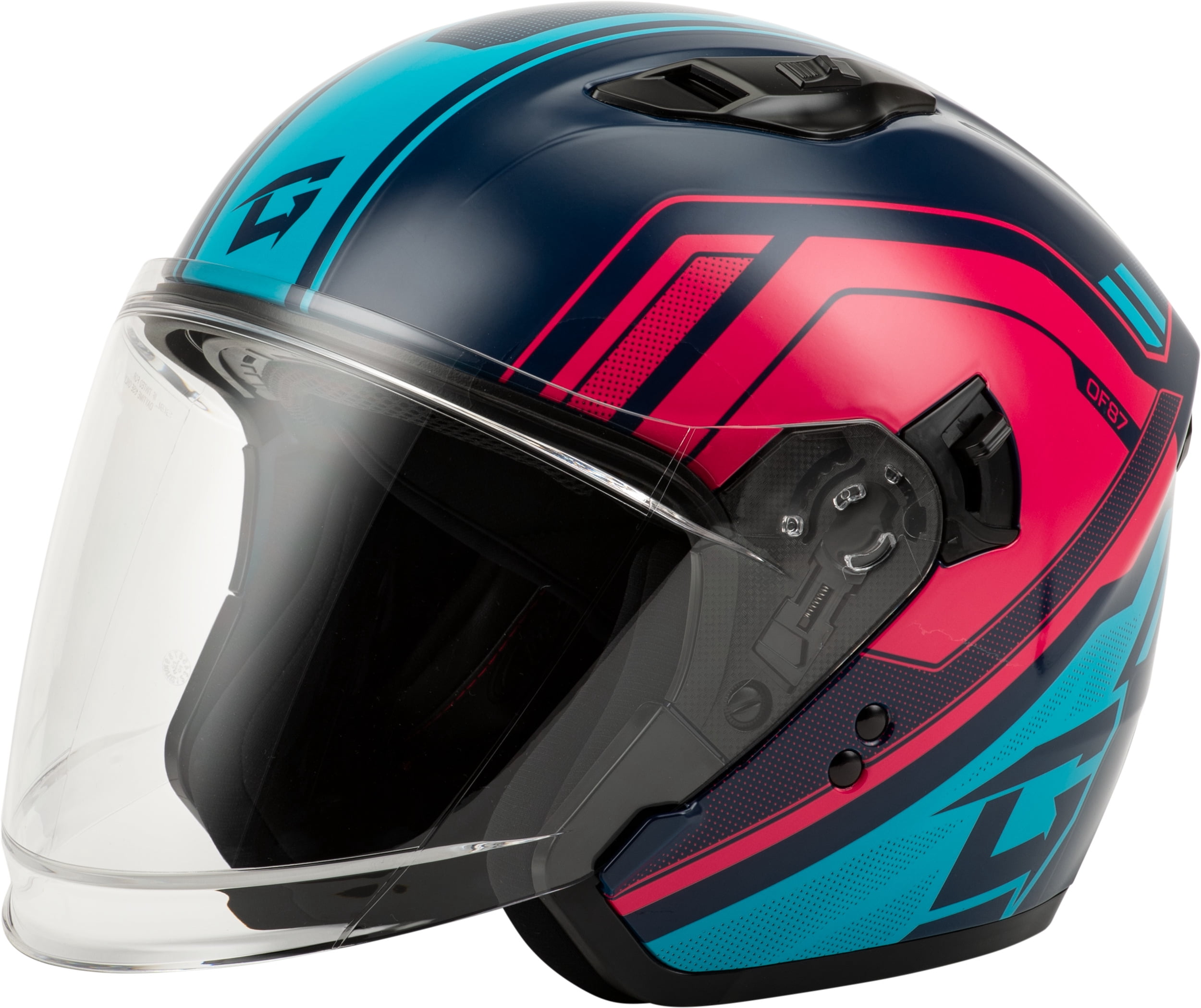 GMAX OF-87 Duke Open Face Helmet with Rear LED Light