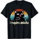 thumbnail image 1 of Vintage Funny Cat Meme I Require Snacks Animal Cat Kitten Camiseta, 1 of 2