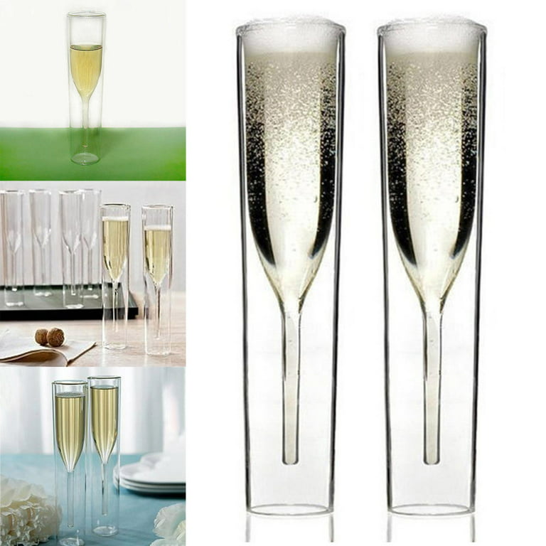 6OZ CHAMPAGNE FLUTE DUO - STAINLESS STEEL – Puzzle Tumblers