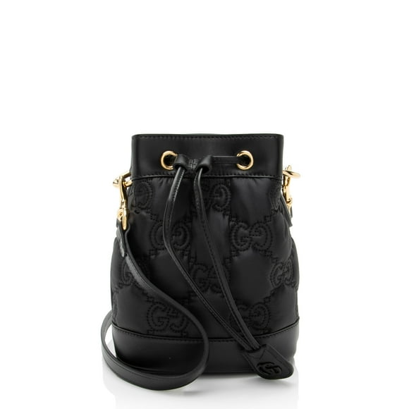 Pre-Owned Gucci Jumbo GG Matelasse Leather Bucket Bag