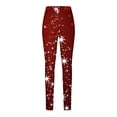 thumbnail image 3 of Up to 65 off!Lolmot Christmas Leggings Women's High Waisted Workout Leggings Lightweight Christmas Deer Santa Snowflake Print Ankle-Length Tights Soft Stretchy Yoga Pants for Xmas Party, 3 of 4
