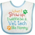 thumbnail image 3 of Inktastic Vet Tech Veterinary Technician Like Mommy Boys or Girls Baby Bib, 3 of 4