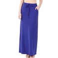 thumbnail image 2 of ShezPretty Women's Premium Fold Over High Waist Long Floor Length Maxi Skirt&nbsp;, 2 of 5