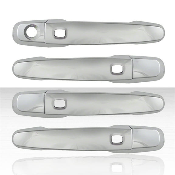 Set of 4 Door Handle Covers for 2017-2020 GMC Acadia - Chrome w/Smart Key