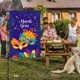 thumbnail image 5 of Steadline Mardi Gras Garden Flag with Colorful Carnival Patterns for Outdoor Patio and Yard Decorations Festive Polyester Banner for Holiday Celebrations and Spring Parties Vibrant Outdoor Decor, 5 of 7