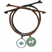 Jianjun Country Protects Happiness Bracelet Rope Hand Chain Leather Money Wristband