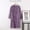 Purple, variant on SCSAlgin Women's Flannel Nightgown Fuzzy Fleece Cozy Plush Warm Winter Pullover Loungewear Sleepdress With Pocket