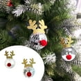thumbnail image 4 of Christmas Ornament Set, 3pcs 5.91in Velvet Flocked Balls with Gold Stripes, Hanging Tree Ornaments for Holiday Decoration, 4 of 4