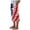 Dark Blue, variant on American Flag Women Pants 4th of July Summer Casual Loose High Waist Wide Leg Long Lounge Pant with Pocket(Blue,XL)