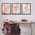 thumbnail image 2 of Stupell Industries Abstract Florals & Paint Drip Abstract Painting Black Floater Framed Canvas Art Print Wall Art, 25 x 31, Set of 3, 2 of 9
