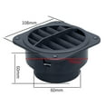 thumbnail image 3 of Auto Car Heater Ducting 75/60mm Warm Air Vent Outlet, 3 of 5