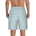 thumbnail image 3 of Kdxio Owl Pattern Mens Casual Shorts - Drawstring Summer Beach Sports Shorts for Men, 3 of 9