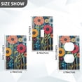 thumbnail image 7 of Yayeee Toggle Light Switch Wall Plate 1-Gang 4.5"x2.7" Home Decorative Outlet Cover, Orange Colorful Flowers, 7 of 7