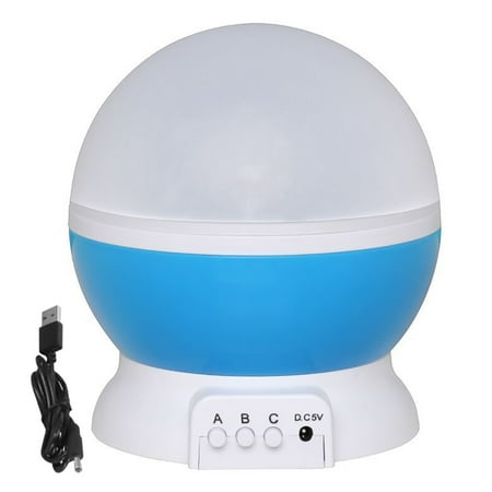 

Dido Night Light Projector LED Rotatable Star Sky Lamp Bedside Lighting Gift for Kids Bedroom Blue