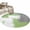 Green Gray White, variant on Round Rugs 3Ft, Sage Green Gray Round Area Rug Washable Indoor Throw Carpet, Modern Oil Painting Abstract Geometric Small Non Slip Circle Rug for Bedroom Living Room Home Decor Aesthetic