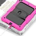 thumbnail image 3 of FJLBDE Case for iPad 6th / 5th Gen (2018 2017) / iPad Air 2 / iPad Pro 9.7 inch, Rugged Shockproof Tablet Cases Cover with Kickstand Shoulder Strap, Rose, 3 of 7