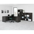 thumbnail image 4 of Lorell Prominence 2.0 Espresso Laminate Double-Pedestal Desk - 2-Drawer 1" Top, 72" x 30" x 29" - 2 x File Drawer(s), Box Drawer(s) - Double Pedestal - Band Edge - Material: Particleboard - Finish: Es, 4 of 8