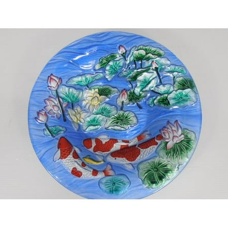 decorative fish market bloomsbury market koi fish glass decorative plate decorative fish market bloomsbury market koi fish glass decorative plate