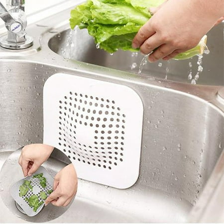 

Kitchen Sink Anti-Blocking Filter Household Bathroom Oval Suction Cup Floor