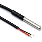 BUZIFU 2 PCS DS18B20 Waterproof Temperature Sensors Transducer Thermal Probe Compatible with DIY Arduino Raspberry Pi Etc.