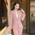 thumbnail image 2 of Chaqueta de traje de manga larga para mujer, estilo occidental, que adelgaza y suaviza tu silueta, ropa de trabajo de moda, otoño/invierno, 2 of 5