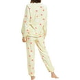 thumbnail image 3 of Unique Bargains Women's Winter Loungewear Sleepwear Flannel Pajama Set, 3 of 4