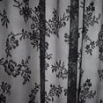 thumbnail image 2 of Black Lace Curtains 84 Inches Long - Vintage Floral Black Sheer Curtains 1 Panel, Gothic Sheer Lace Curtains for Living Room, Rod Pocket Black Sheer Window Curtain Panels, 52 x 63 Inch, Black, 2 of 14