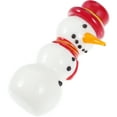 thumbnail image 3 of PAMINGONO 1Set Miniature Snowman Ornament Ceramic Christmas Decorative Figurine Desktop Craft, 3 of 8